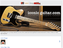 Tablet Screenshot of iconicguitar.com